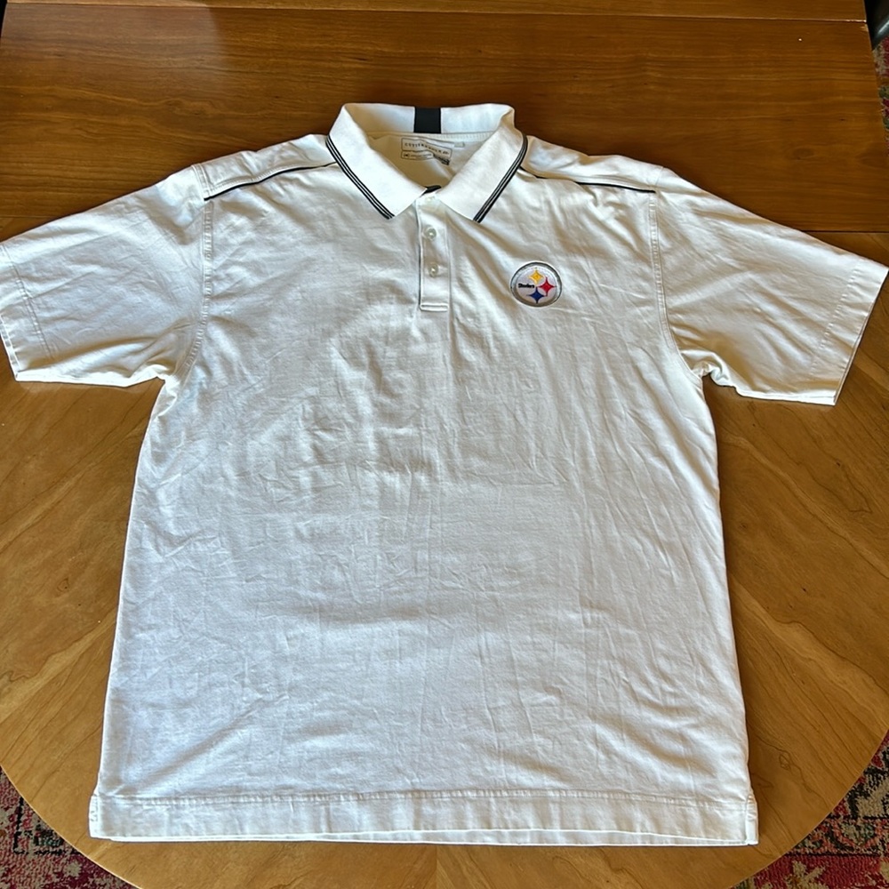 Cutter & Buck Pittsburgh Steelers embroidered golf/polo Men’s XXL